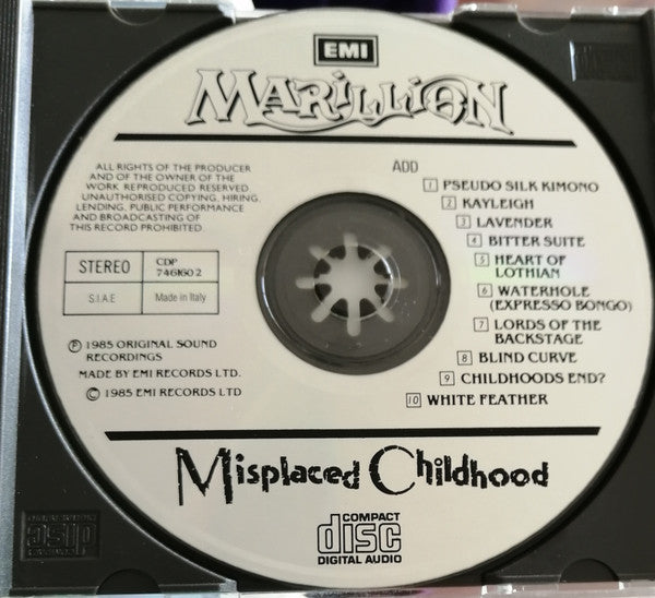 Marillion : Misplaced Childhood (CD, Album, RE)