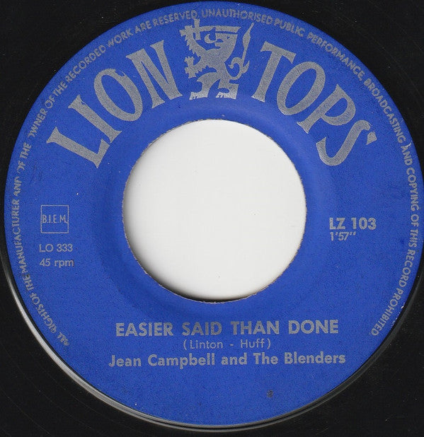 Jean Campbell And The Blenders : Da Doo Ron Ron (7")