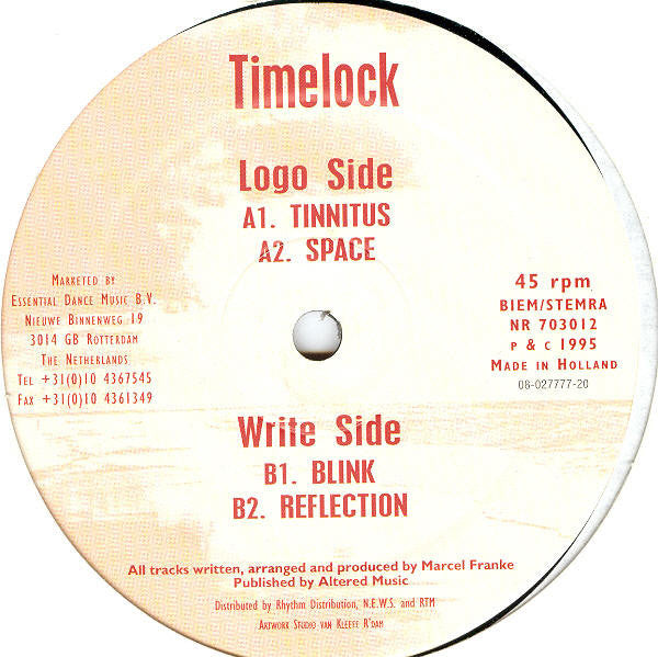 Timelock : Tinnitus (12")