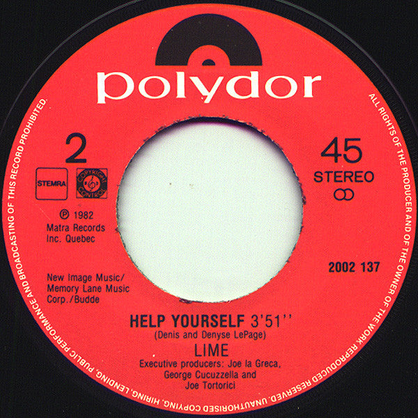 Lime II* : Babe, We're Gonna Love Tonite (7")