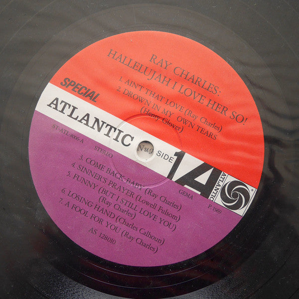 Ray Charles : Hallelujah I Love Her So (LP, Album, RE)