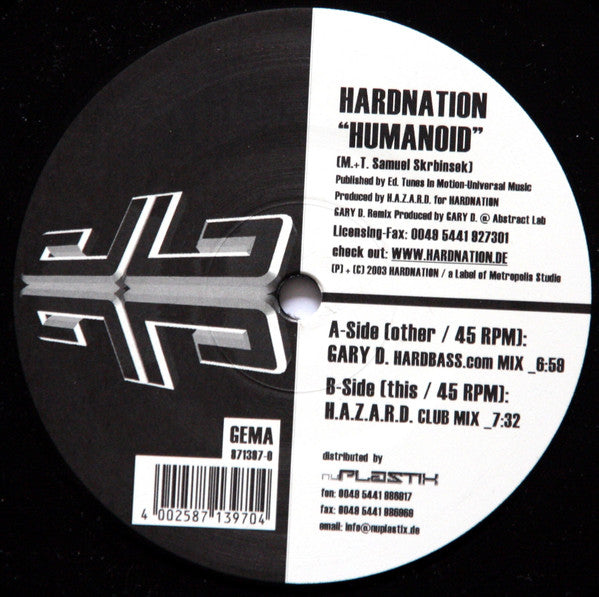Hardnation : Humanoid (12")
