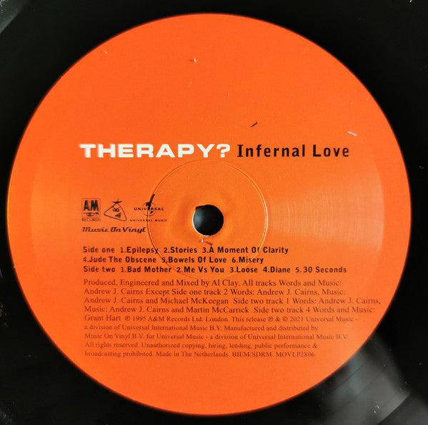 Therapy? : Infernal Love (LP, Album, RE, RM, 180)