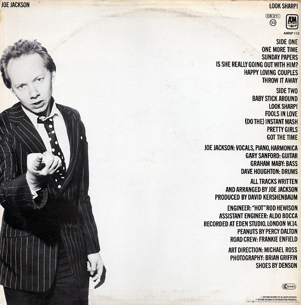 Joe Jackson : Look Sharp! (LP, Album, RE)
