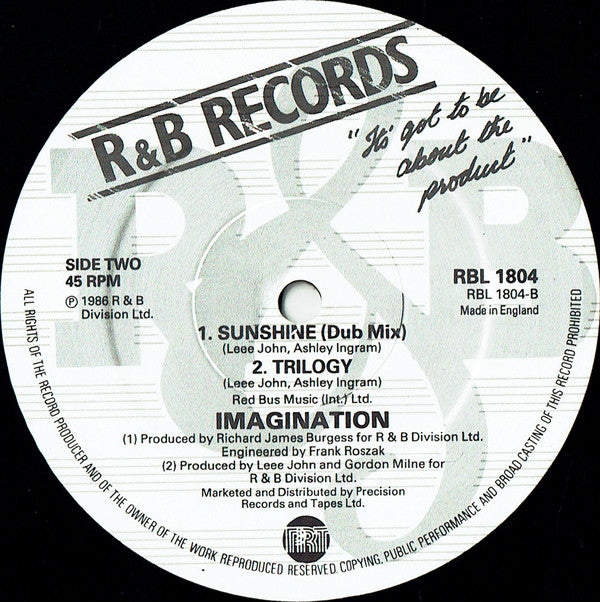 Imagination : Sunshine / Streetmix (12", Single + 12")