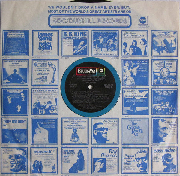 Mel Brown : Eighteen Pounds Of Unclean Chitlins And Other Greasy Blues Specialities (LP, Comp)