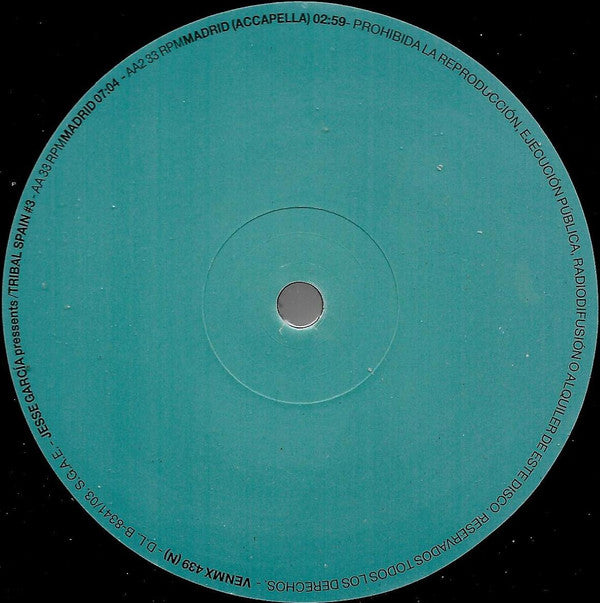 Jesse Garcia : Tribal Spain #3 (12")