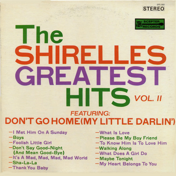 The Shirelles : The Shirelles' Greatest Hits Vol II. (LP, Comp)