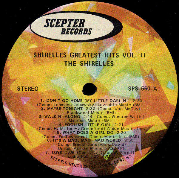 The Shirelles : The Shirelles' Greatest Hits Vol II. (LP, Comp)