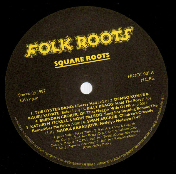 Various : Square Roots (LP, Comp)
