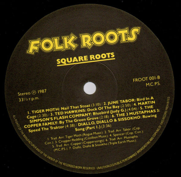 Various : Square Roots (LP, Comp)
