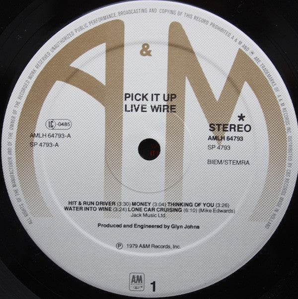 Live Wire (3) : Pick It Up (LP, Album)
