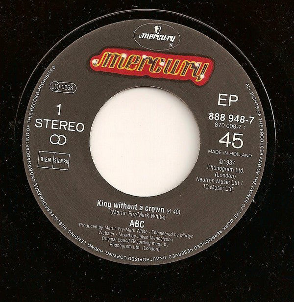 ABC : King Without A Crown (7", EP)