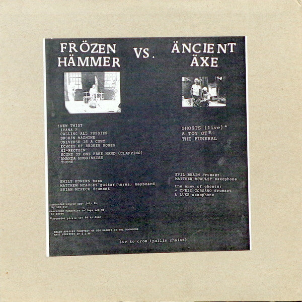 Fake Hand / Aylers Angels : Frozen Hammer Vs. Ancient Axe (LP, Ltd)