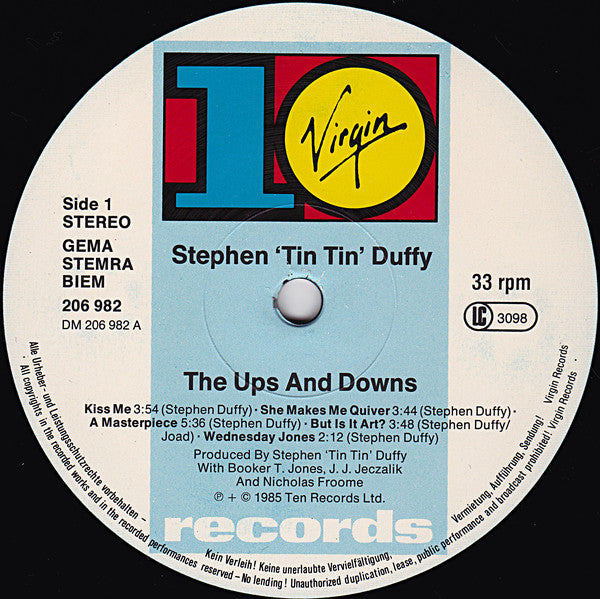 Stephen Tin Tin Duffy* : The Ups And Downs (LP, Album)