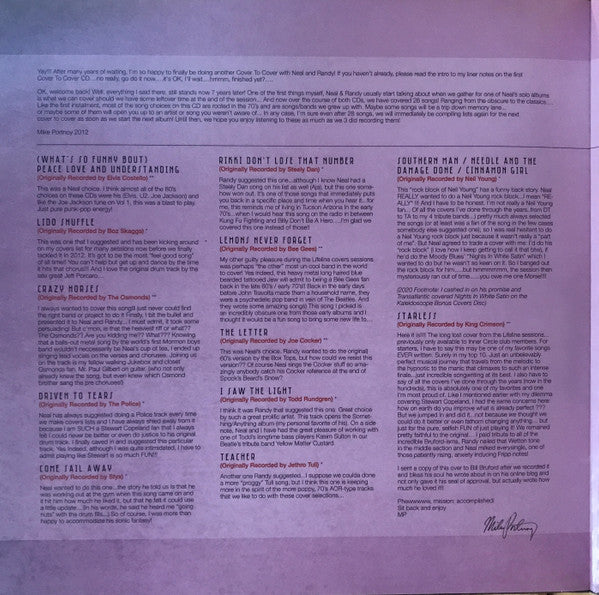 Neal Morse / Mike Portnoy / Randy George : Cover 2 Cover (2xLP, Album, 180 + CD, Album + RE, RM)