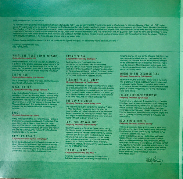 Neal Morse / Mike Portnoy / Randy George : Cover To Cover (2xLP, Album, 180 + CD, Album + RE, RM)