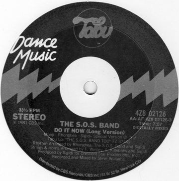 The S.O.S. Band : Do It Now (12", Single)