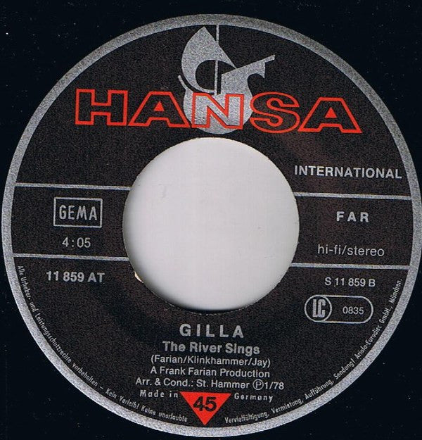 Gilla : Bend Me Shape Me (7", Single)