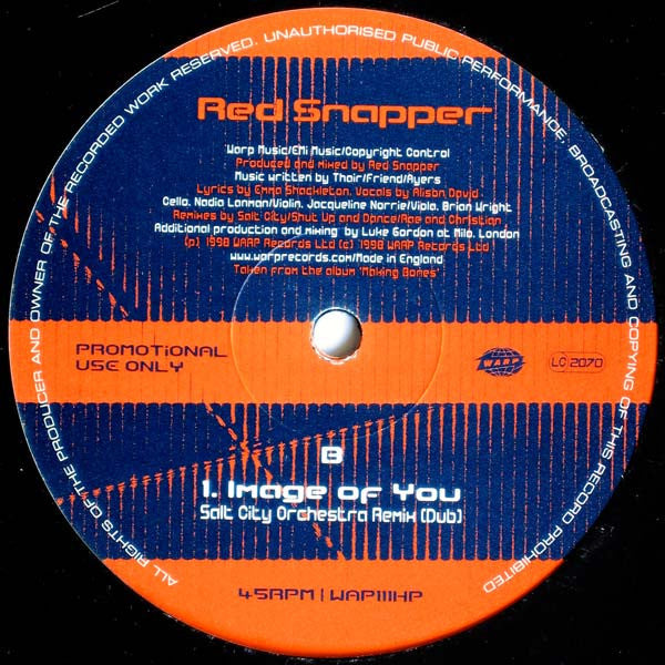 Red Snapper : Image Of You (12", Promo)