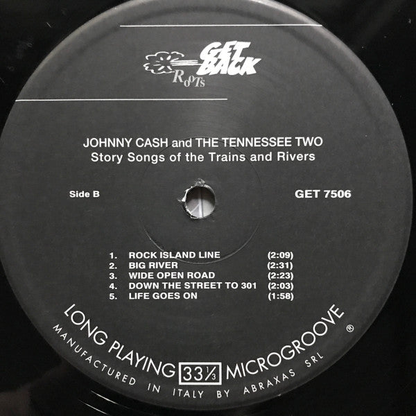 Johnny Cash & The Tennessee Two : Story Songs Of The Trains And Rivers (LP, Comp, S/Edition, Aud)