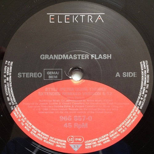 Grandmaster Flash : Style (Peter Gunn Theme) (12")