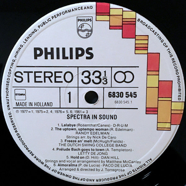 Various : Spectra In Sound (LP, Comp)