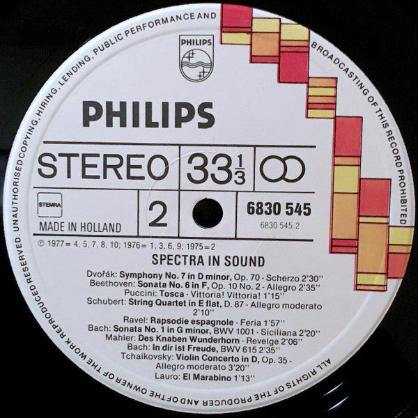 Various : Spectra In Sound (LP, Comp)