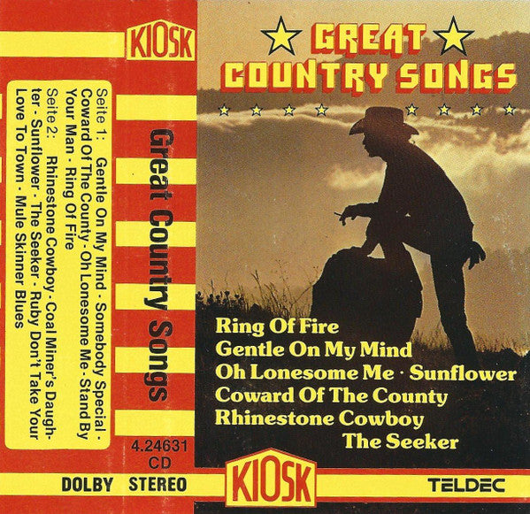 Unknown Artist : Great Country Hits (Cass)