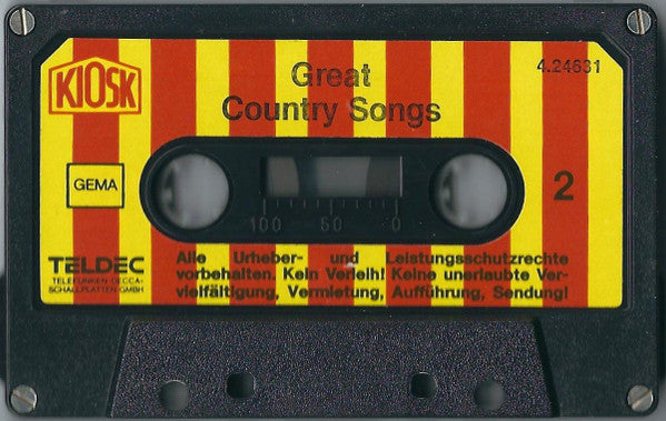 Unknown Artist : Great Country Hits (Cass)