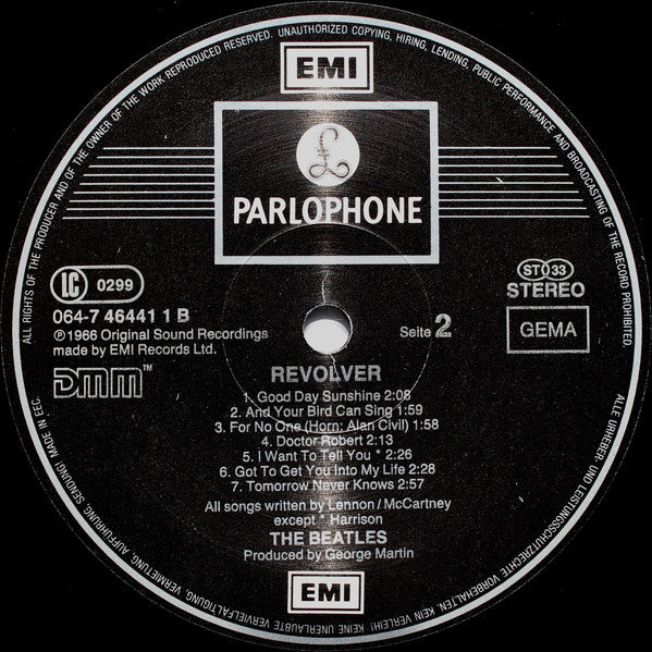 The Beatles : Revolver (LP, Album, RE, RM, DMM)