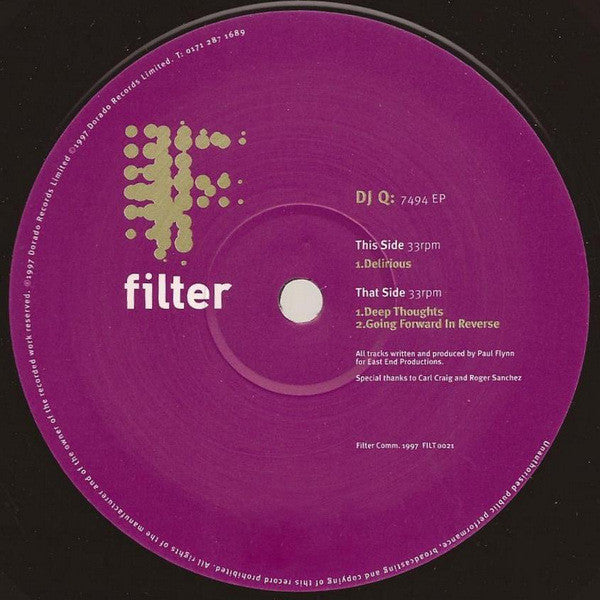 DJ Q : 7494 EP (12", EP)