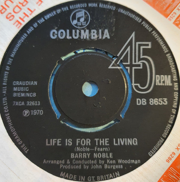 Barry Noble : Take Your Time (7", Single)