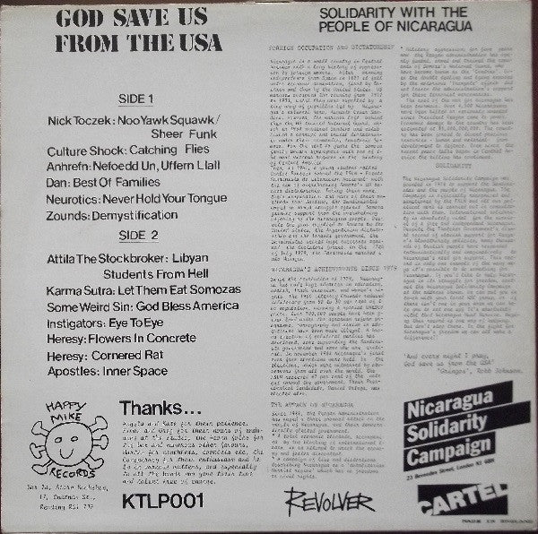 Various : God Save Us From The USA (LP, Comp)
