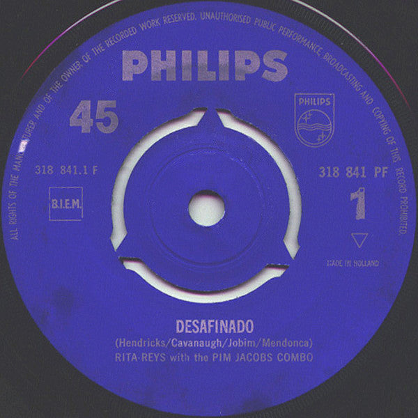 Rita Reys With The Pim Jacobs Combo : Desafinado (7", Single, Mono)