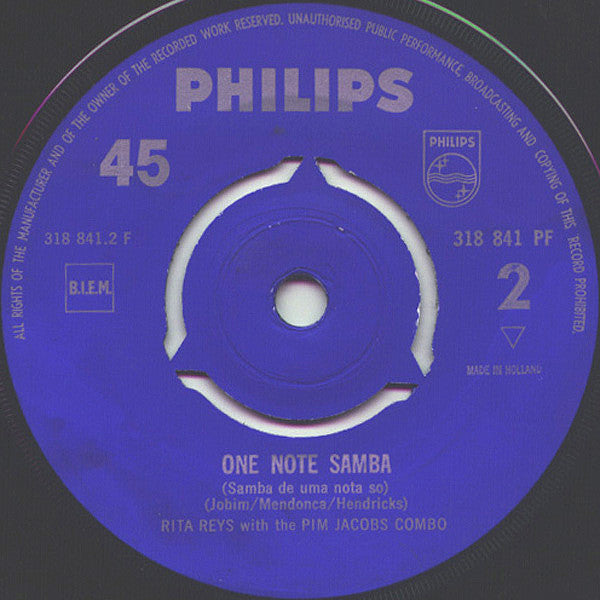 Rita Reys With The Pim Jacobs Combo : Desafinado (7", Single, Mono)