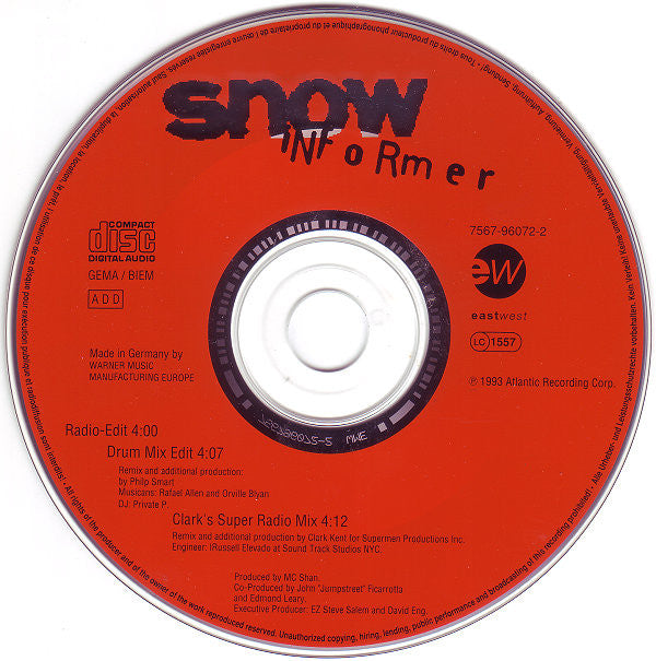 Snow (2) : Informer (CD, Single)