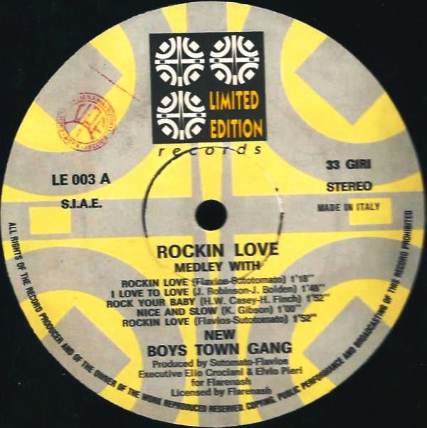 New Boys Town Gang : Rockin' Love (Medley) (12")