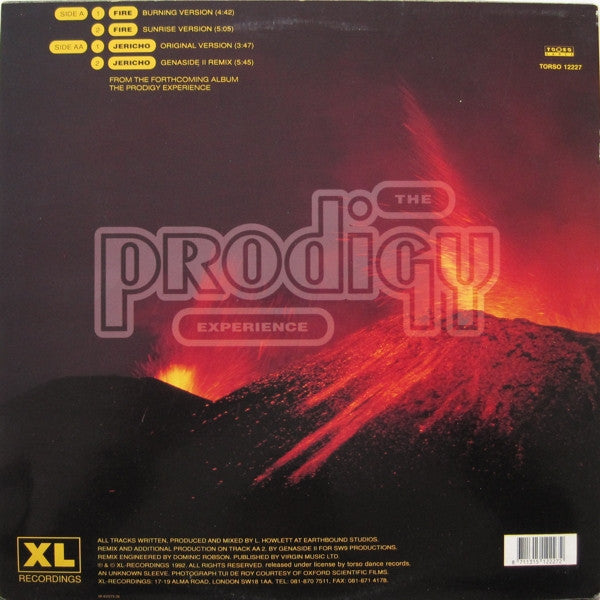 The Prodigy : Fire • Jericho (Strangely Limited Edition) (12", Single, Ltd)