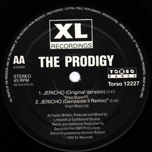 The Prodigy : Fire • Jericho (Strangely Limited Edition) (12", Single, Ltd)