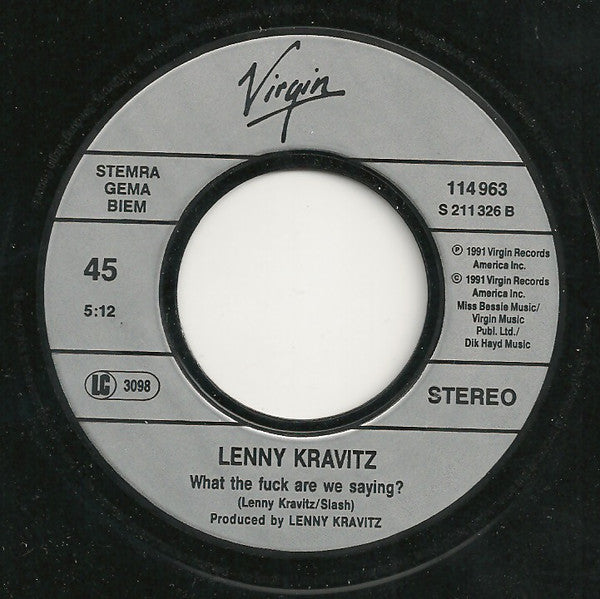 Lenny Kravitz : What The Fuck Are We Saying? (7", Single)