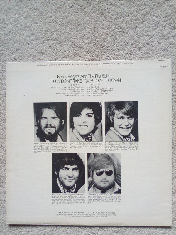 Kenny Rogers & The First Edition : Ruby, Don't Take Your Love To Town (LP, M/Print)