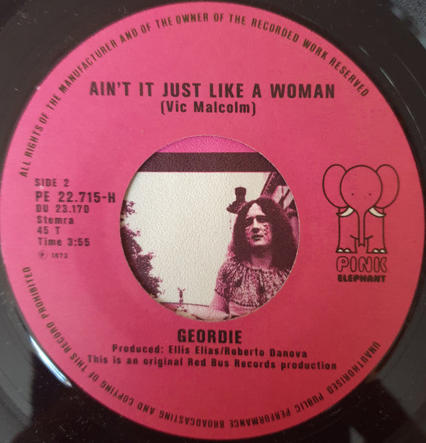 Geordie : All Because Of You (7", Single)