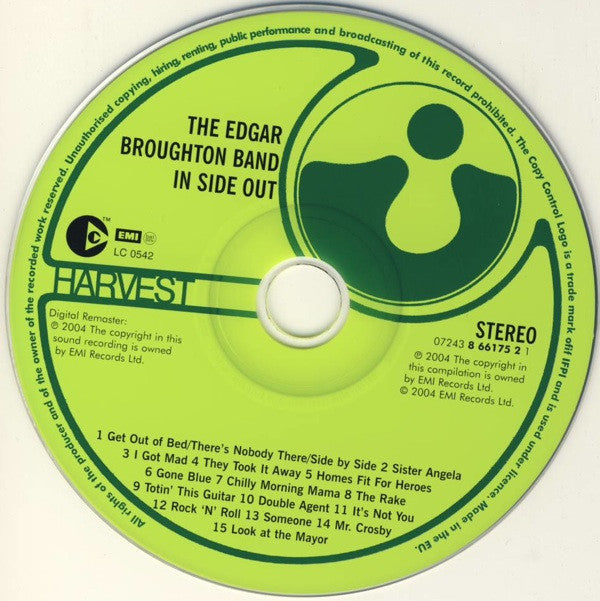 The Edgar Broughton Band : In Side Out (CD, Album, Copy Prot., RE, RM)