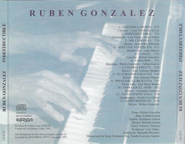 Rubén González : Indestructible (CD, Album)