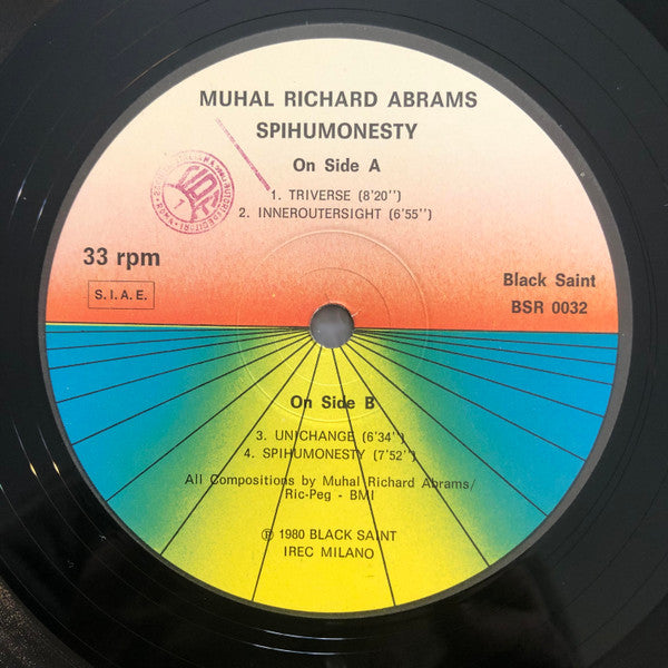 Muhal Richard Abrams : Spihumonesty (LP, Album)