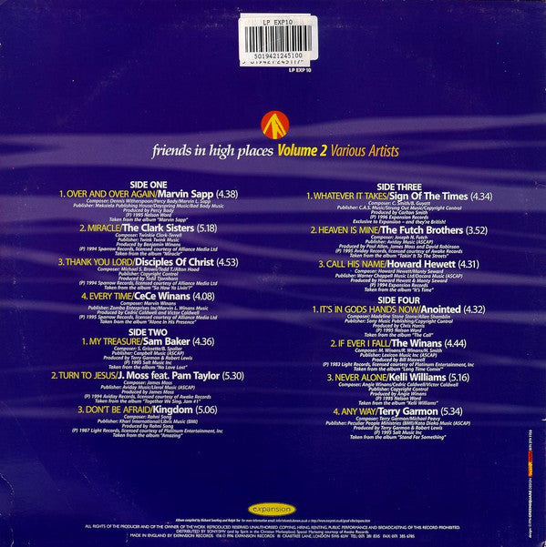 Various : Friends In High Places Volume 2 (2xLP, Comp)