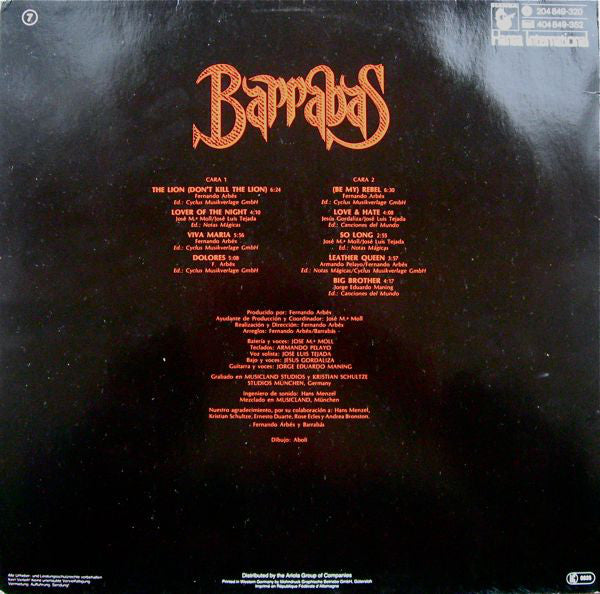 Barrabas : Bestial (LP, Album)