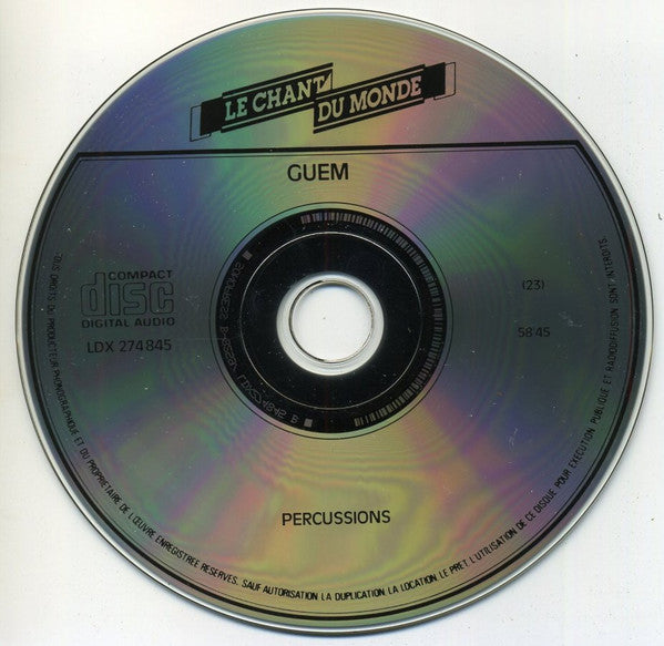 Guem : Percussions (CD, Comp, RE)
