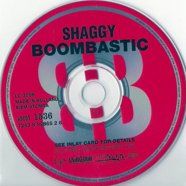 Shaggy : Boombastic (Remix Versions) (CD, Maxi, Single)